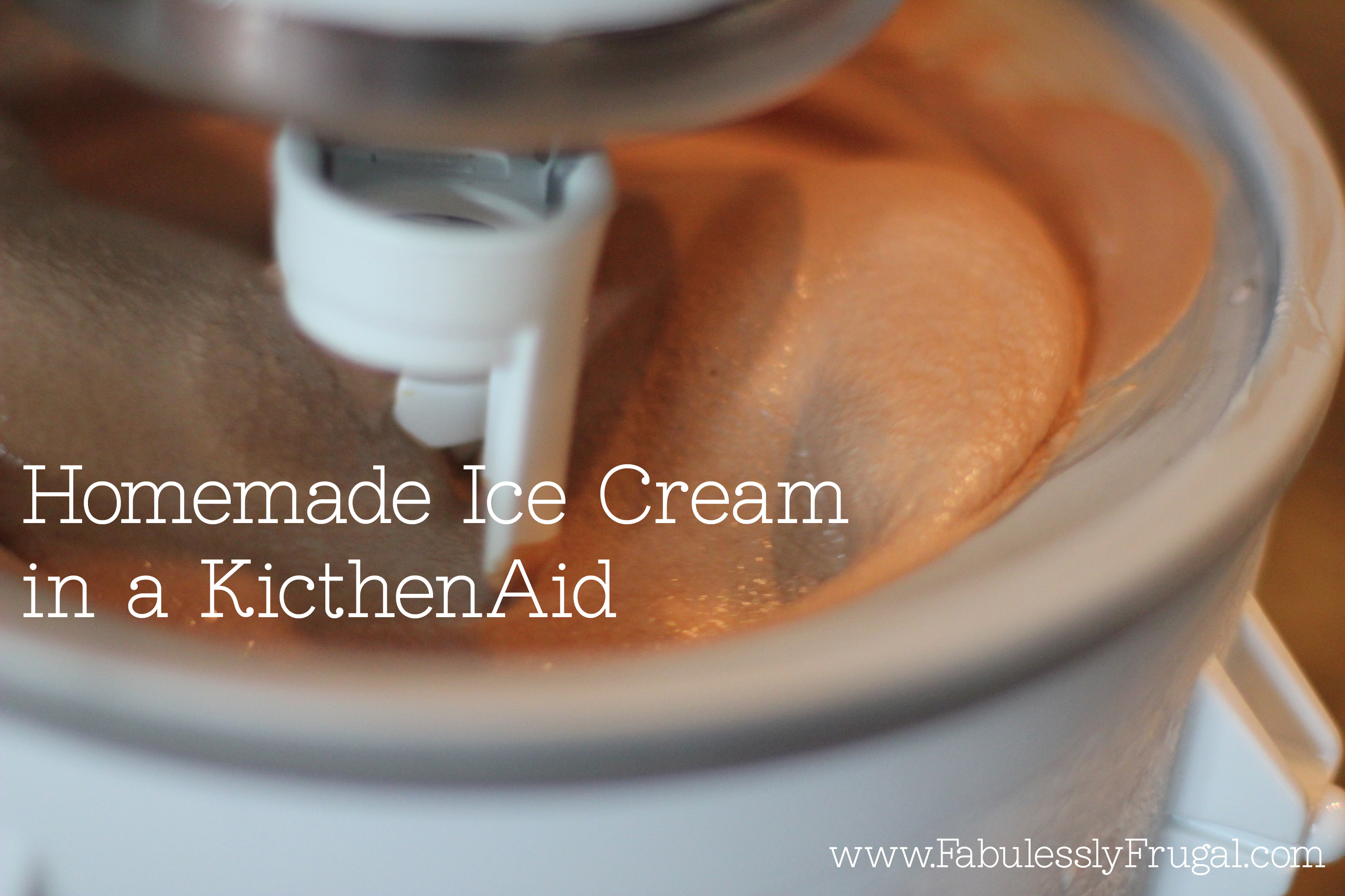Homemade Ice Cream In The Kitchenaid