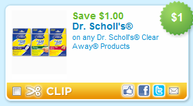 dr scholl's clear away product coupon