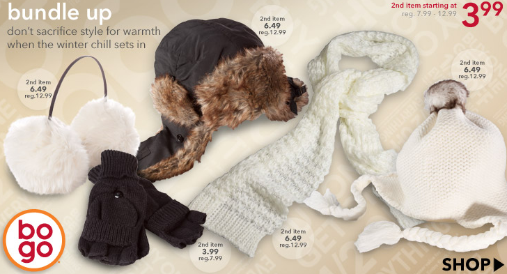 winter accessories from payless