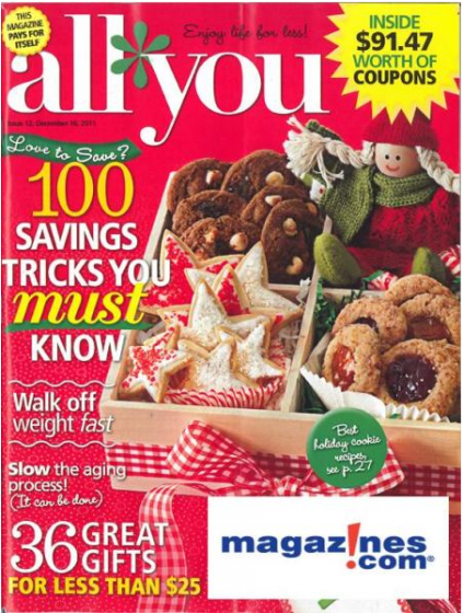 Today Only: All You Magazine $0.68 Issue + $10 Gift Card! - Fabulessly ...