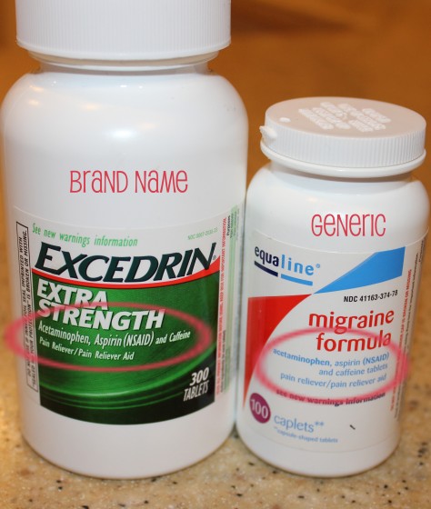benadryl vs generic brand