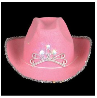 Girl's Pink Cowgirl Hat w/ Blinking Tiara Only $5.51 {54% Off ...