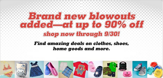 totsy blowout sale