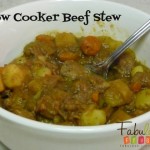 Easy slow cooker beef stew recipe