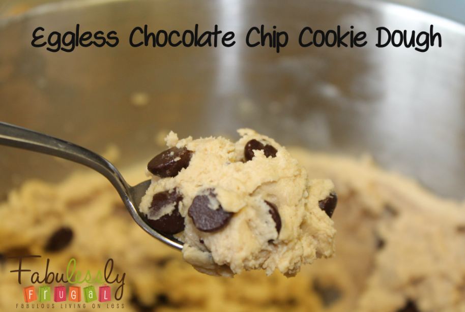 Eggless Chocolate Chip Cookie Dough Recipe