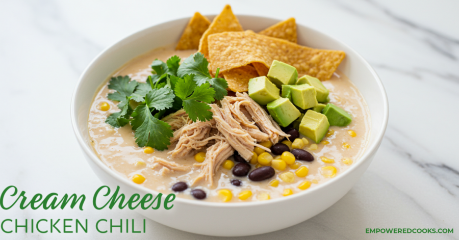 cream cheese chicken chili