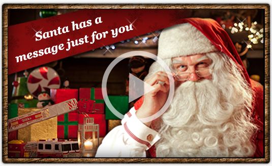 portable north pole free santa video
