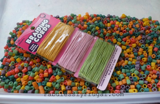 Noodle Beads With String
