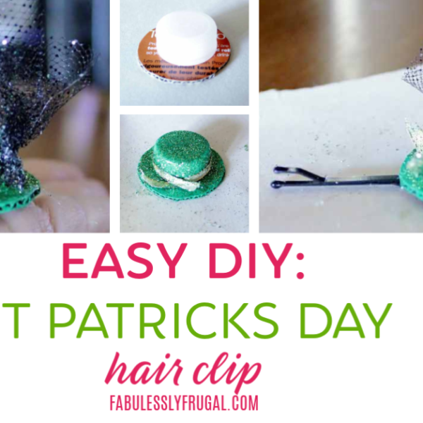 St Patrick's Day DIY craft hair pin