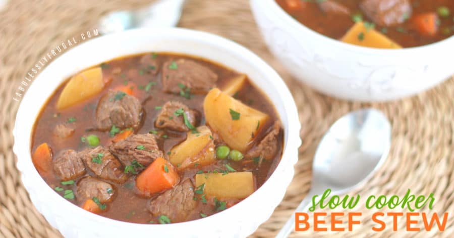 Beef stew freezer meal