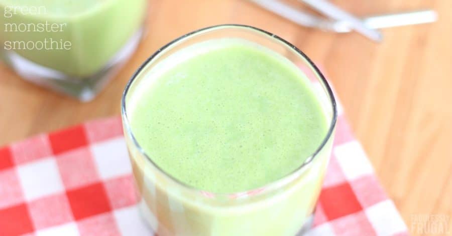 Healthy green monster smoothie recipe
