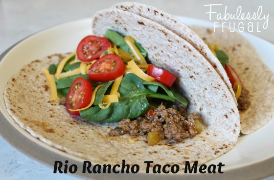 Freezer Meal Recipe: Rio Rancho Taco Meat