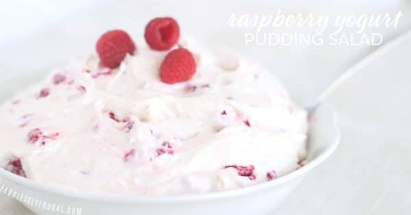 easy raspberry yogurt salad