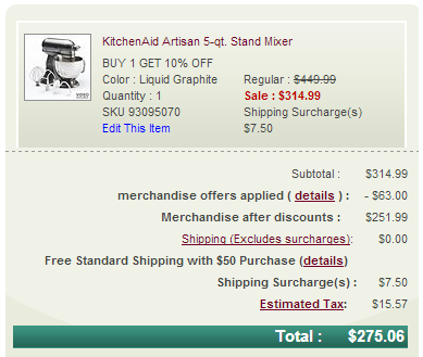 Kitchenaid Checkout