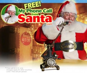 free phone call from santa