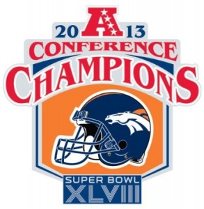 Denver Broncos 2013 AFC Champions Pin