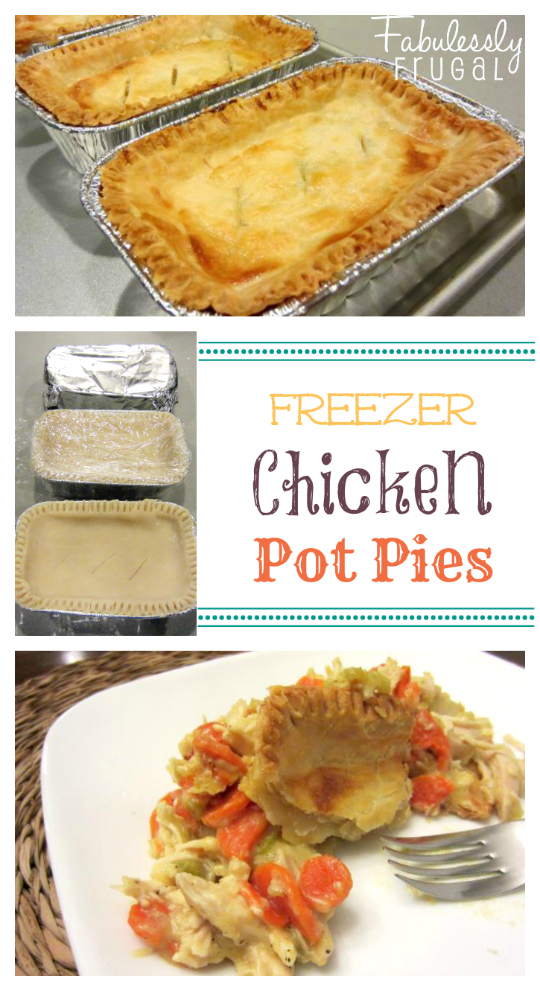 Freezer Meal Recipes: Chicken Pot Pies