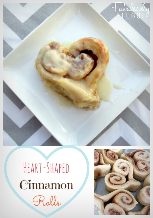 HeartShaped Cinnamon Rolls Recipe