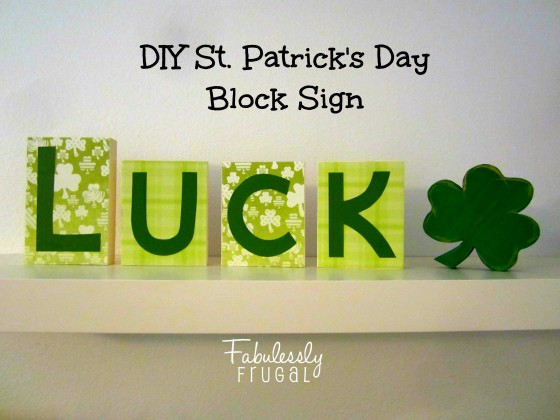 Final- Luck block sign