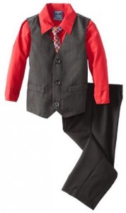 Izod Kids Boys 2-7 Stripe Vest Suit Set (306x514)