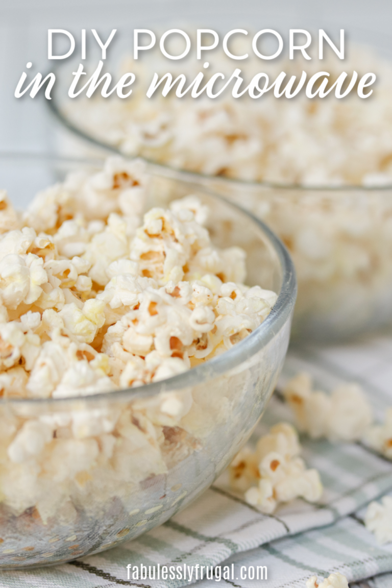How To Make Healthy Popcorn in the Microwave- Fabulessly Frugal