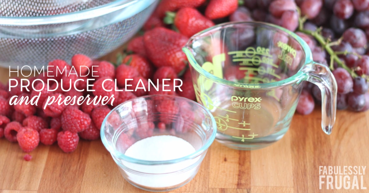 Homemade Fruit and Vegetable Wash - Add a Pinch