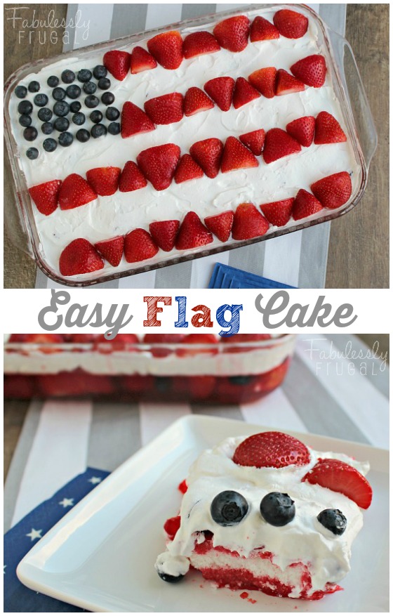 Easy Jello Flag Cake Recipe