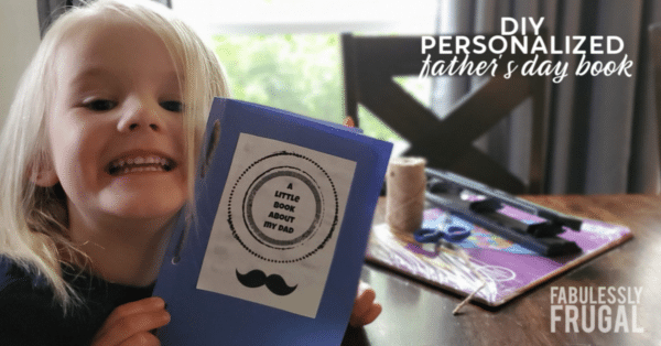 Personalized father's day book