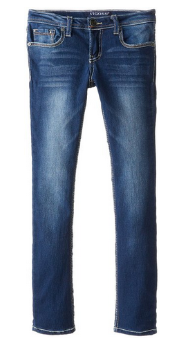 Vigoss Big Girls' Soft Skinny Jean with V Back Pocket