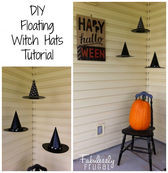 DIY Floating Witch hats