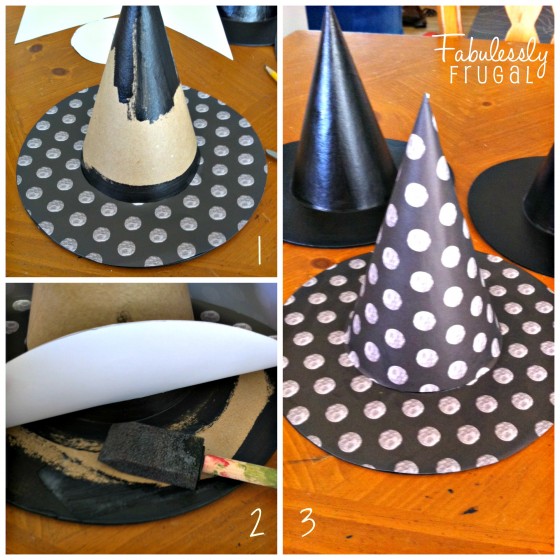 Floating Hat- glue paper on brim