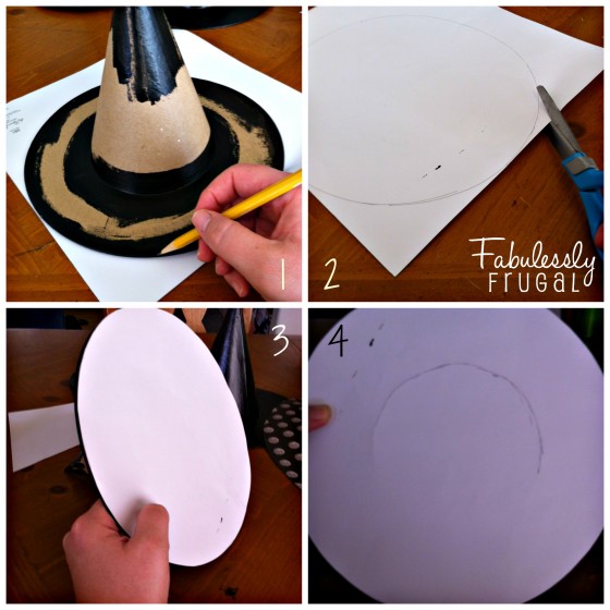 Floating Hat- measure paper circle