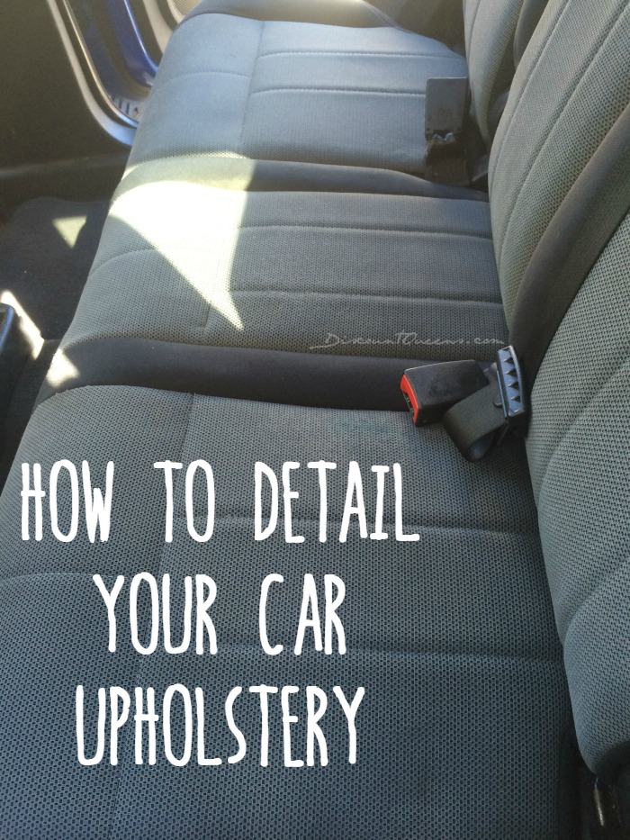 DIY Detail Your Cars Upholstery!!