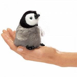 Folkmanis Mini Emperor Penguin Baby Finger Puppet (540x540)