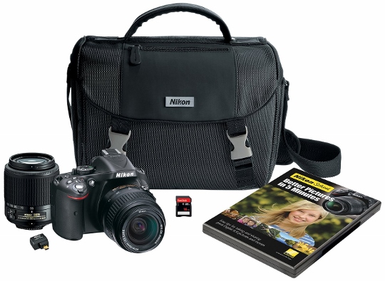Nikon D5200 Digital SLR with 18-55mm 55-200mm Non-VR Lenses (540x395)
