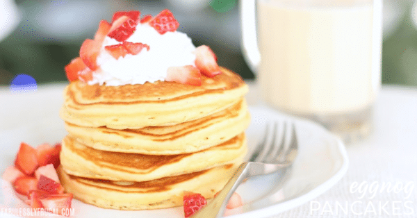 easy eggnog pancakes recipe
