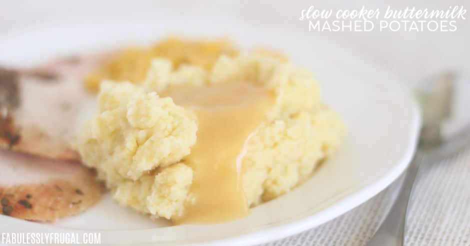 slow cooker buttermilk mashed potatoes recipe