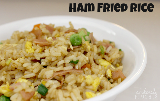 Easy ham fried rice recipe