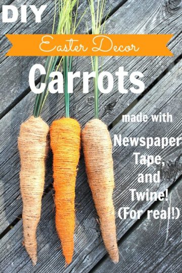 DIY easter carrots decoration