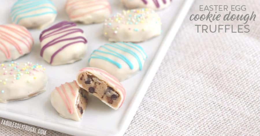 Easter egg cookie dough truffles recipe