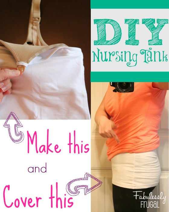 DIY Modest Nursing Tanks