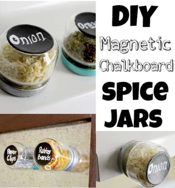 DIY Chalkboard Spice Jars
