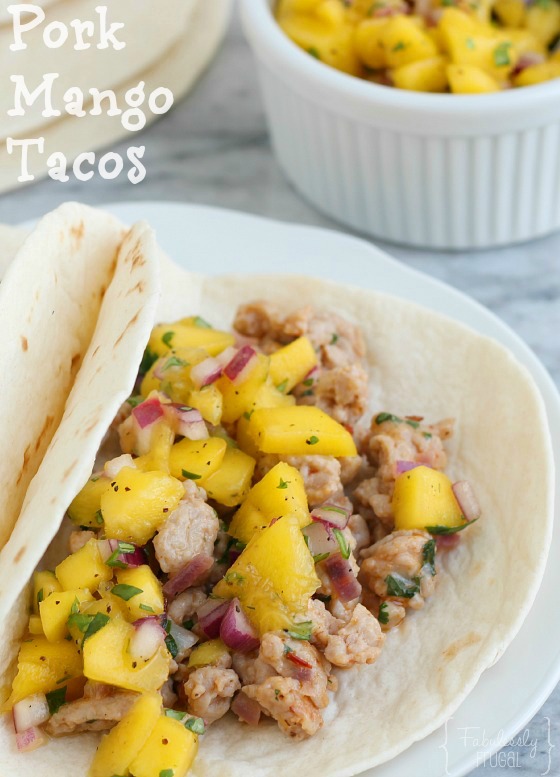 Pork Mango Tacos Recipe Recipes Fabulessly Frugal