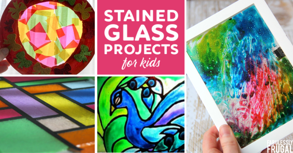 menneskemængde Kritisk Om indstilling 10 Beautiful Stained Glass Art Projects For Kids - Fabulessly Frugal
