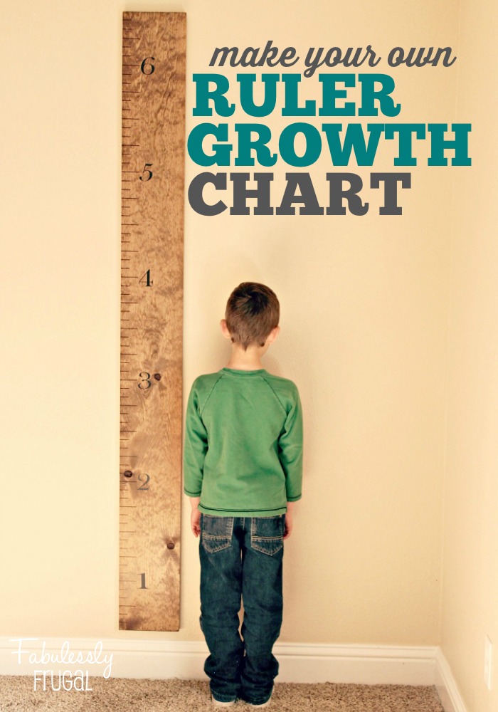 Diy Family Growth Chart Ruler