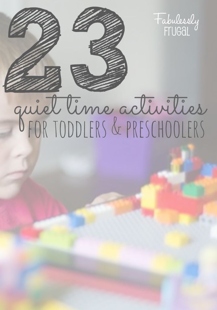 Quiet Time Activity Ideas for Young Kids