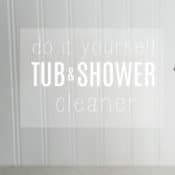 DIY shower cleaner spray