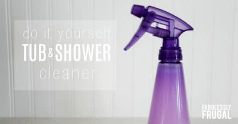 DIY shower cleaner spray