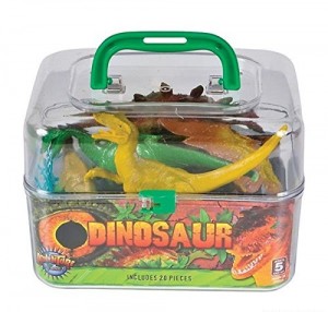 Dinosaurs figures with Case