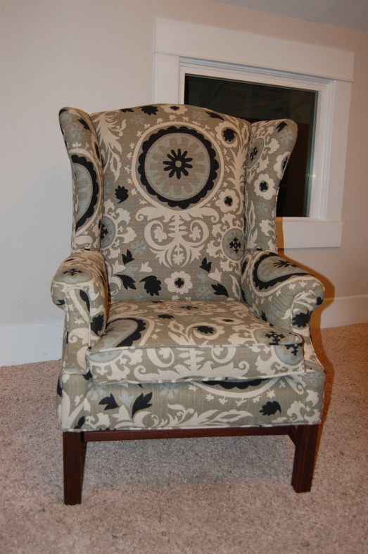 HOW TO REUPHOLSTER A WINGBACK CHAIR